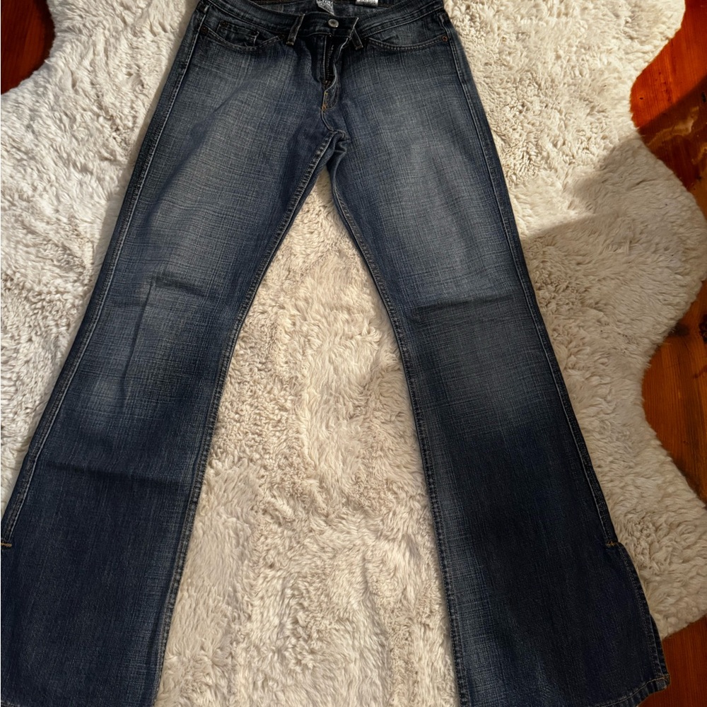 Lucky Brand Blue Flare Wide Leg Jeans
